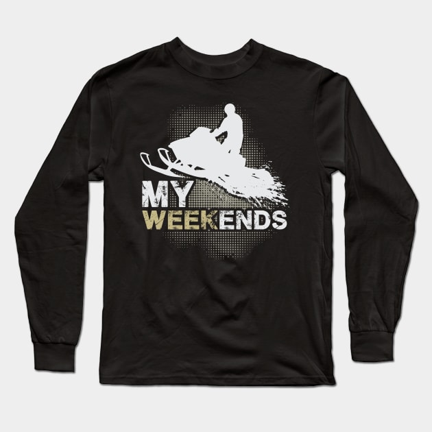 Snowmobile Weekend Long Sleeve T-Shirt by OffRoadStyles